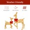 Best Choice Products 4ft 3-Piece Lighted 2D Christmas Deer Set Outdoor Yard Decoration w/ 175 LED Lights, Stakes